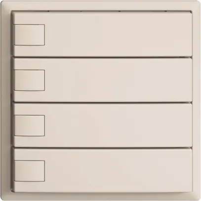 Pulsante INC KNX 4×EDIZIOdue crema RGB senza LED 
