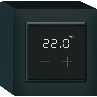 Thermostat d'ambiance KNX AP KAL avec affichage LED noir 