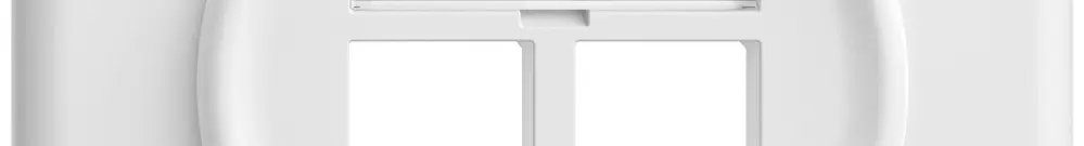 UP-Montageset STANDARDdue EASYNET S-One SNAPFIX® gerade für 2×RJ45 ws 