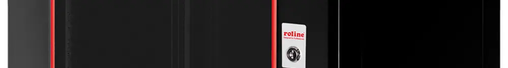 Coffret mural 19" ROLINE Basic Plus 600×645×450mm 12UH 1×porte acier noir 