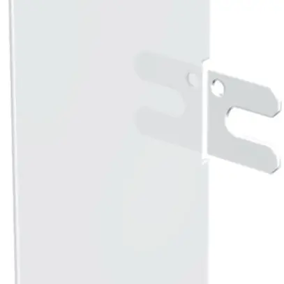 Placca terminale Bettermann LKM 60×200mm zincato bianco puro 