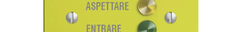 Stazione da porta EDIZIOdue per segnale di chiamata, lemon 