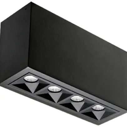 Plafonnier LED SG Inspire 8W 470lm 930 VAR 160×59mm noir 