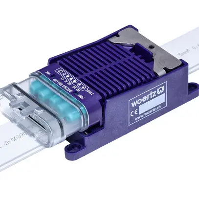 Boîte de raccordement rapide Woertz pour câble plat DALI IP IP68 5P (bus) C2 L1 