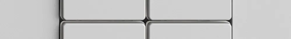 Stazione secondaria 2K/4T per interruttore tapparelle Edue Wiser grigio chiaro 
