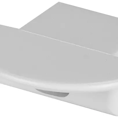 Pièce d'extrémité LDV PF01/EC/H, pour profilé à rebord PF01, avec entrée, gris 