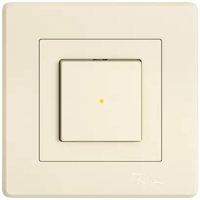 Tasto a pulsante INC EDIZIO.liv SNAPFIX® ARL/1P illuminazione frontale giallo cr 