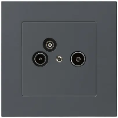 Prise d'antenne ENC R/TV/données kallysto.pro 19dB anthracite 