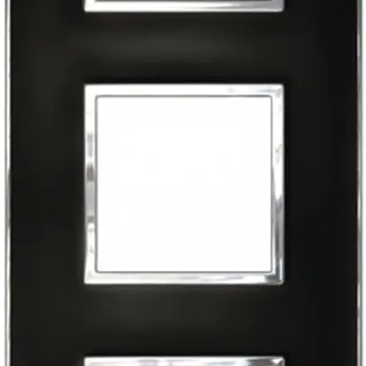 Intestazione INC Legrand Arteor 3×1, verticale, mirror black 