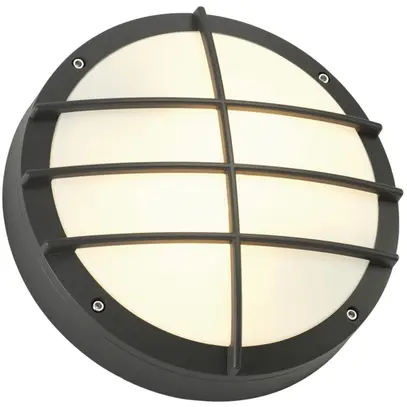 Applique SLV BULAN GRID, 2×E27 25W rond IP44 anthracite 