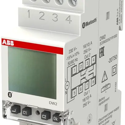 Timer settimanale AMD digitale ABB DW2 2 canali 