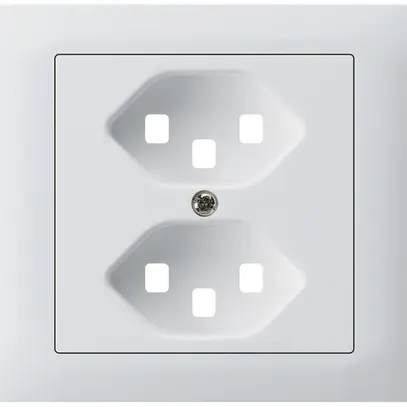 Kit frontal INC G3 kallysto pour prise INC G3 2×type 23 cadre à visser blanc 