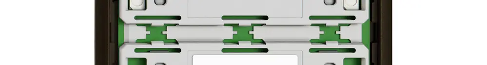 Frontplatte EDIZIO.liv UNI SNAPFIX® für UNI-Taster Steckv.f.4Tasten o.LED br 
