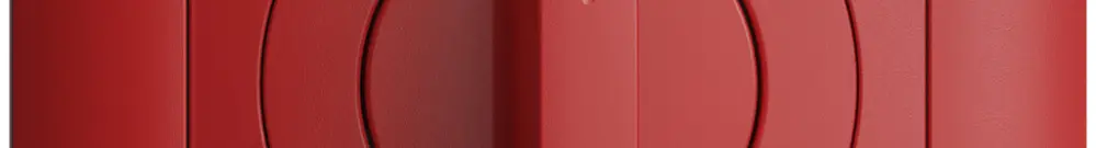 Kit front. EDIZIOdue Auf->I<-Zu 88×88mm berry pour interr.rot. 