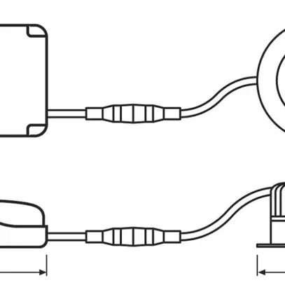 Downlight LED LEDVANCE SP FP FIX 8W 680lm 3000K IP65 MB REG bianco 