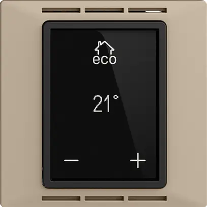 Termostato ambiente EDIZIOdue F sand, con display, riscald.pavim. 