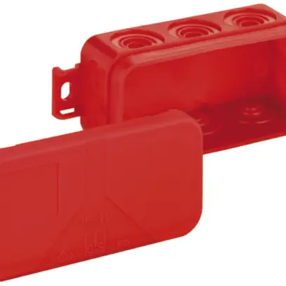 Boîte dérivation AP Mini 25 89×43×37mm, rouge 