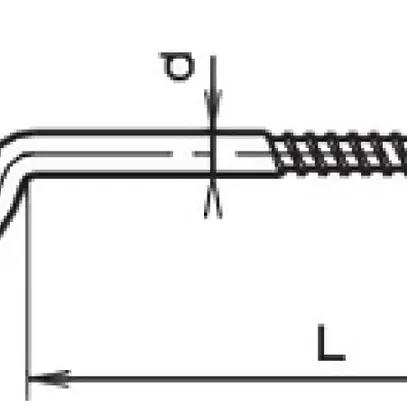 Vis à crochet SFS Ferronorm pour bois 4.3×90mm zinguée 