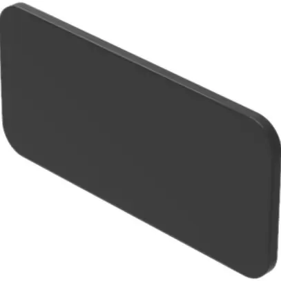 Placchetta indicatr.EAO45, argento 27×12.5mm 