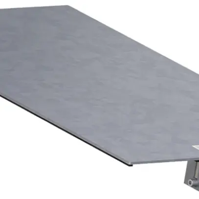 Coperchio tehalit BKG superiore con uscita per canale a pavimento 300×500×3mm 
