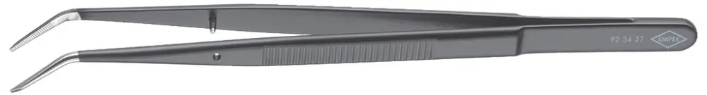 Brucelle de précision KNIPEX 155mm, 45°, noir 