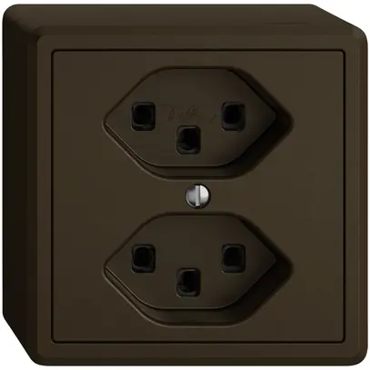 Prise AP EDIZIO.liv SNAPFIX® 2×T23 br 
