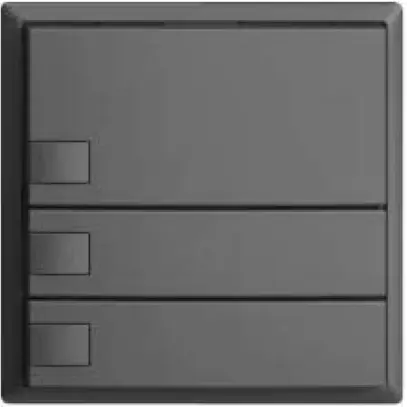 Pulsante KNX RGB EDUE, 250mW, s.LED, 3×pulsante, com.1×tasto, grs 