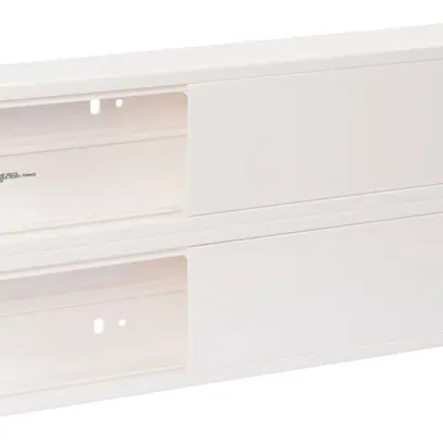 Canal d'allège HF 190×50×2000×80×80mm matière synthétique blanc 