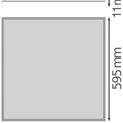 LED-Panel LDV BIOLUX HCL 41W 4200lm 2700…6500K 595mm weiss 