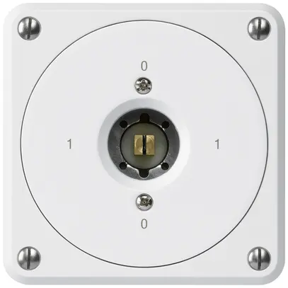 Interruttore a chiave quadrata INC robusto senza coperchio 0/3P bianco 