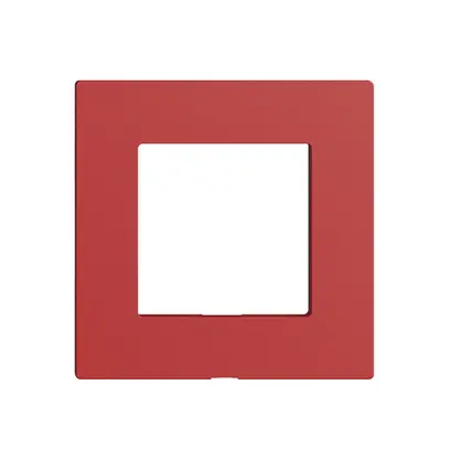 Plaque frontale Edue Wiser p.kit d.recouvrement, s.gravure, IP20, 60×60mm, berry 