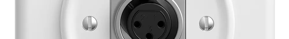 UP-Anschlussdose für XLR-Dose STANDARDdue, weiss 