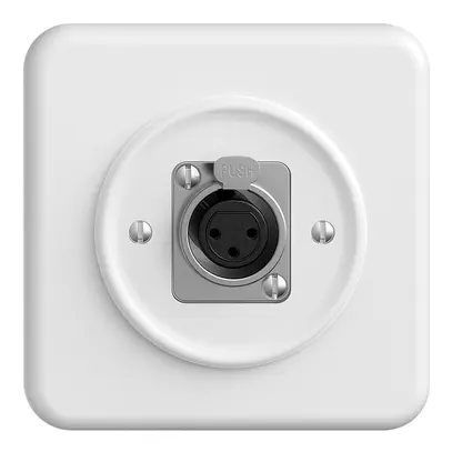 Scatola di raccordo INC per presa XLR STANDARDdue bianco 