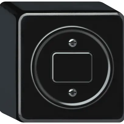 Interruttore a pulsante AP origin sch 6 88×88×54mm nero 