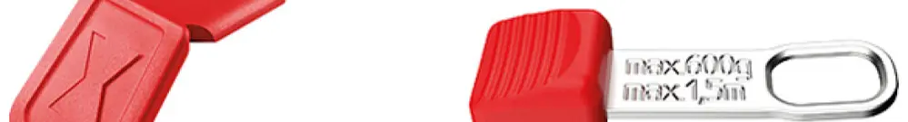 Clips KNIPEX TetheredTool + ColorCode 6 Stück rot 122mm 