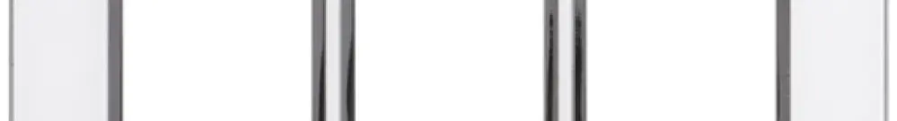 Intestazione INC Legrand Arteor 1×3, orizzontale, mirror white 