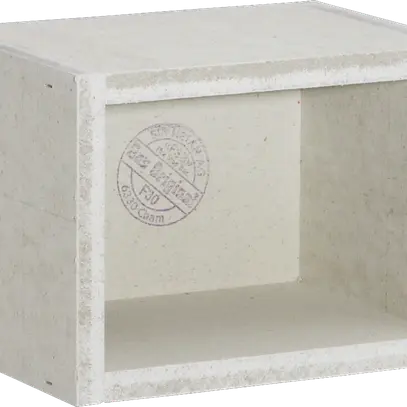 EB-Gehäuse Fire-Stop-Box, Gipsfaserplatte, 220×160×160 mm, grau 