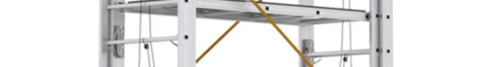 Échafaudage téléscopique Plica Telesafe XLN S005 3.83…5.63m alu 