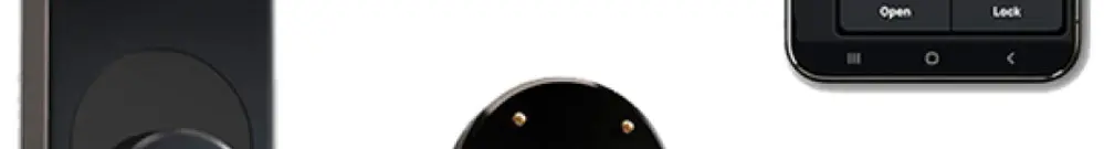 Commande de serrure de porte RF Shelly LOQED 1 284×69mm BLE/Wi-Fi noir 