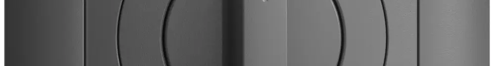 Kit front. EDIZIOdue Auf->I<-Zu 88×88mm gris foncé, pour interr.rot 