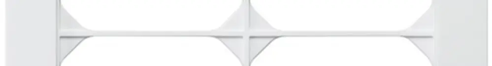Telaio di copertura INC kallysto.pro 4×2 bianco 154×274mm 