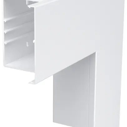 Angolo piatto Bettermann per canale WDK, 300×130×100mm, bianco puro 