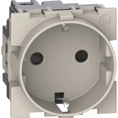 Steckdose Living Now Schuko mit Schraubklemmen 2 Module 16A sand 