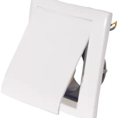 Presa aspirante Design quadrato bianco 