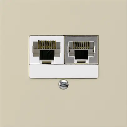 Scatola INC kallysto 2×RJ45s+u separato beige 