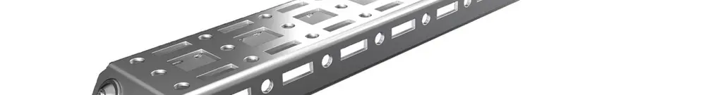 Guida profilata Rittal AX 2394.400 476mm 45.5×10mm grigio 