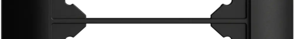UP-Kopfzeile EDIZIOdue SNAPFIX® 2×1 vertikal 88×148mm schwarz 