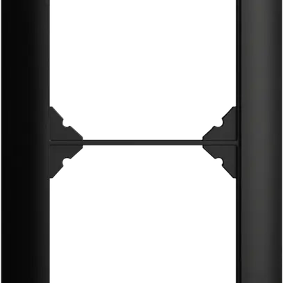 UP-Kopfzeile EDIZIOdue SNAPFIX® 2×1 vertikal 88×148mm schwarz 