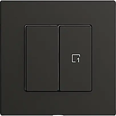 Interrupteur 1K/2T scène WLAN Edue Wiser noir 