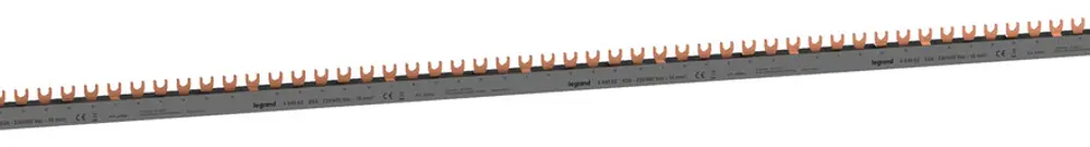 Pettine di raccordo HX³standard 4P 3Ph forca 16mm² 80A 976mm grigio 